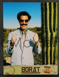 6k623 BORAT 6 French LCs '06 different wacky images from Sacha Baron Cohen mockumentary!