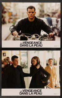 6k545 BOURNE ULTIMATUM 8 French LCs '07 cool images of Matt Damon as Jason Bourne!