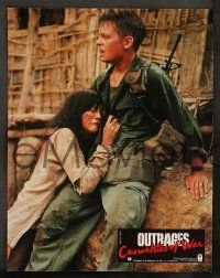 6k457 CASUALTIES OF WAR 12 French LCs '89 Michael J. Fox, Sean Penn, directed by Brian De Palma!