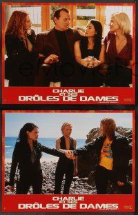 6k548 CHARLIE'S ANGELS 8 French LCs '00 Cameron Diaz, Drew Barrymore & Lucy Liu!