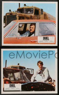 6k463 DUEL 12 French LCs '73 Steven Spielberg, Weaver, most bizarre murder weapon ever used!