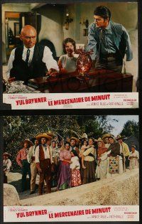 6k482 INVITATION TO A GUNFIGHTER 12 French LCs '64 killer Yul Brynner brings a town to its knees!