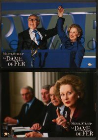 6k641 IRON LADY 6 French LCs '12 cool images of Meryl Streep as Margaret Thatcher!