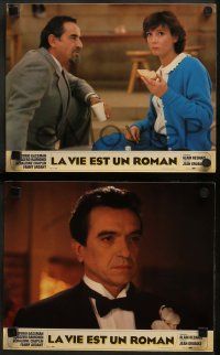 6k429 LIFE IS A BED OF ROSES 22 French LCs '83 Alain Resnais, Vittorio Gassman!