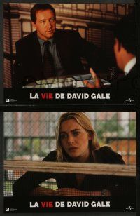 6k486 LIFE OF DAVID GALE 12 French LCs '03 Kevin Spacey, Kate Winslet, Laura Linney, Alan Parker!