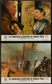 6k526 MARCO THE MAGNIFICENT 10 French LCs '66 Orson Welles, Anthony Quinn, star-studded adventure!