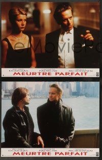 6k589 PERFECT MURDER 8 French LCs '98 Michael Douglas, Gwyneth Paltrow, Viggo Mortensen!