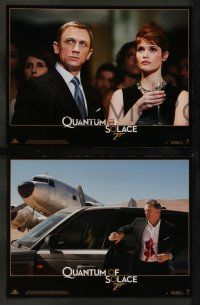 6k590 QUANTUM OF SOLACE 8 French LCs '08 Daniel Craig as James Bond, Judi Dench!