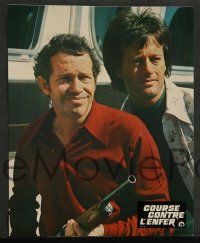 6k494 RACE WITH THE DEVIL 12 French LCs '76 Peter Fonda & Warren Oates are burning bridges!