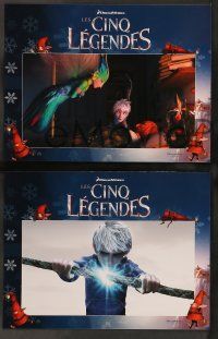 6k678 RISE OF THE GUARDIANS 4 French LCs '12 cool image of Jack Frost & Santa in 3-D!
