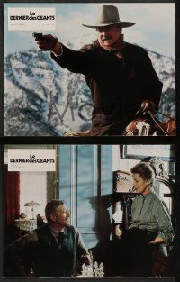 6k534 SHOOTIST 9 style A French LCs '77 cowboy John Wayne, James Stewart, directed by Don Siegel!