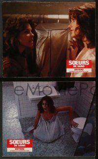 6k503 SISTERS 12 French LCs '73 Brian De Palma, Margot Kidder is a set of conjoined twins!