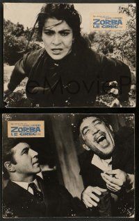 6k530 ZORBA THE GREEK 10 French LCs '65 Anthony Quinn, Irene Papas, Alan Bates, Michael Cacoyannis