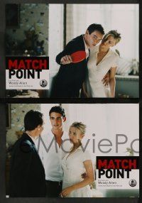 6k094 MATCH POINT 9 German LCs '05 Jonathan Rhys Meyers, sexy Scarlett Johansson, tennis!
