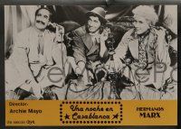 6k062 NIGHT IN CASABLANCA 8 Spanish LCs R70s wacky Marx Brothers, Groucho, Chico & Harpo!