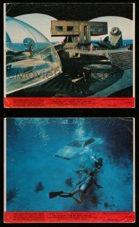 6m592 SPY WHO LOVED ME 2 8x10 mini LCs '77 coolest scenes with underwater car and base on ocean!