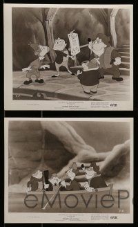 6m821 ADVENTURES OF ICHABOD & MISTER TOAD 6 8x10 stills '49 Disney cartoon version of Sleepy Hollow