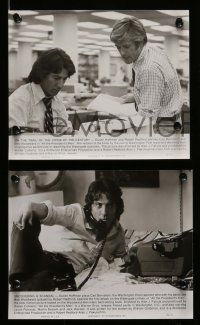 6m182 ALL THE PRESIDENT'S MEN presskit w/ 10 stills '76 Hoffman & Redford as Woodward & Bernstein!