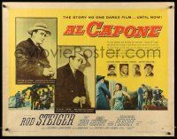 6p010 AL CAPONE style B 1/2sh '59 cool comparison of Rod Steiger to the most notorious gangster!