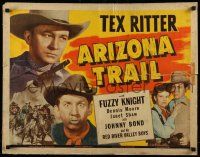 6p027 ARIZONA TRAIL 1/2sh '43 cowboy Tex Ritter, Fuzzy Knight, Dennis Moore, Janet Shaw