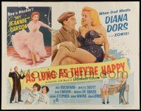6p029 AS LONG AS THEY'RE HAPPY 1/2sh '57 sexy Diana Dors is de-lovely, Jean Carson!