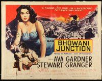 6p052 BHOWANI JUNCTION style B 1/2sh '55 sexy Eurasian beauty Ava Gardner in a flaming love story!