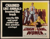 6p085 CHAIN GANG WOMEN 1/2sh '71 Michael Stearns, Robert Lott, Barbara Mills, chained like animals