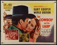 6p100 COWBOY & THE LADY 1/2sh R54 Gary Cooper, Merle Oberon, Walter Brennan!