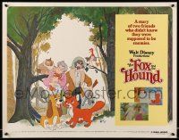 6p168 FOX & THE HOUND 1/2sh '81 two friends who didn't know they were supposed to be enemies!