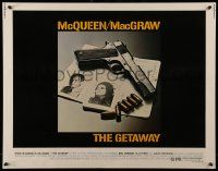 6p179 GETAWAY 1/2sh '72 Steve McQueen, Ali McGraw, Sam Peckinpah, cool gun & passports image!