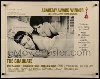6p187 GRADUATE 1/2sh '68 classic image of Dustin Hoffman & Anne Bancroft in bed!