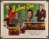6p213 I JANE DOE style B 1/2sh '48 Vera Ralston & Ruth Hussey, married to John Carroll at same time