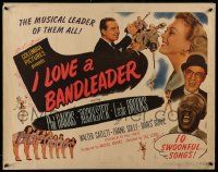 6p214 I LOVE A BANDLEADER 1/2sh '45 Rochester, Phil Harris, a joyous jive jamboree, great art!