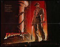 6p220 INDIANA JONES & THE TEMPLE OF DOOM 1/2sh '84 adventure is Ford's name, Bruce Wolfe art!
