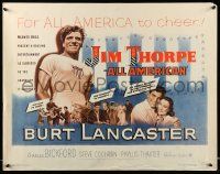 6p228 JIM THORPE ALL AMERICAN 1/2sh '51 Burt Lancaster as greatest athlete of all time!
