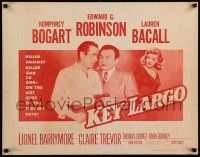 6p235 KEY LARGO 1/2sh R56 Humphrey Bogart, Lauren Bacall, Edward G. Robinson, John Huston!