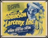 6p240 LARCENY INC. 1/2sh R56 Robinson is the smoothest talking mobster this side of the pen!
