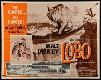 6p246 LEGEND OF LOBO 1/2sh '63 Walt Disney, King of the Wolfpack, artwork of wolf being hunted!