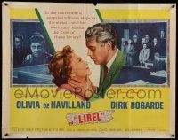 6p248 LIBEL style A 1/2sh '59 Olivia de Havilland & Dirk Bogarde in mistaken identity court trial!