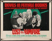 6p255 LUST FOR A VAMPIRE 1/2sh '71 wacky sexy devils in female bodies with the kiss of death!