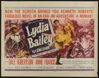 6p256 LYDIA BAILEY 1/2sh '52 Dale Robertson & Anne Francis dance to the beat of voodoo drums!