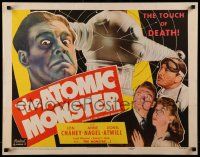 6p268 MAN MADE MONSTER 1/2sh R53 The Atomic Monster Lon Chaney Jr. has the touch of death!