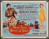 6p292 NEVER STEAL ANYTHING SMALL 1/2sh '59 tough James Cagney, sexy doll Shirley Jones!