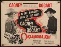 6p304 OKLAHOMA KID 1/2sh R56 James Cagney & Humphrey Bogart in the bloodiest feud of the West!