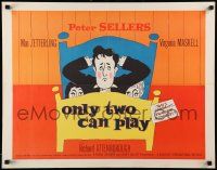 6p309 ONLY TWO CAN PLAY 1/2sh '62 wacky art of Peter Sellers, Mai Zetterling, Virginia Maskell!