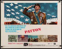 6p325 PATTON 1/2sh '70 General George C. Scott military World War II classic!