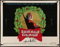6p387 SILENT NIGHT EVIL NIGHT 1/2sh '75 this gruesome image will surely make your skin crawl!