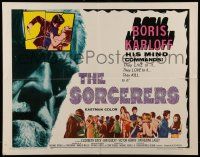 6p399 SORCERERS 1/2sh '67 Boris Karloff turns them on & off to live, love, die or KILL!