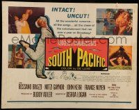 6p402 SOUTH PACIFIC 1/2sh '59 Rossano Brazzi, Mitzi Gaynor, Rodgers & Hammerstein musical!