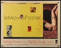 6p404 SPLENDOR IN THE GRASS 1/2sh '61 Natalie Wood kissing Warren Beatty, directed by Elia Kazan!